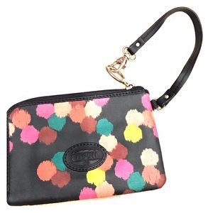 Fossil wristlet purse
